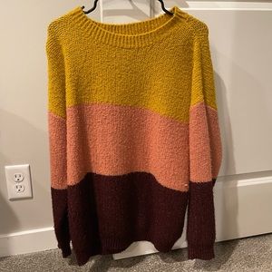 Color block sweater